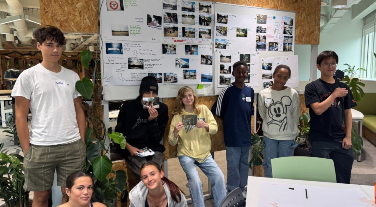 The brilliant group of young people in Brentford whose creativity and local insight are shaping the hoarding design.